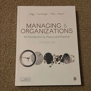 Managing & Organizations Book by